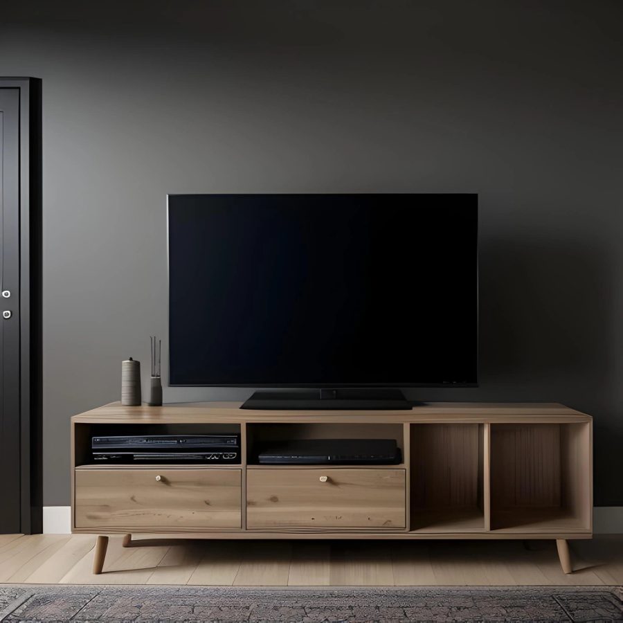 wooden tv unit