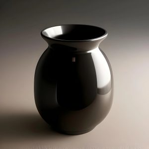 black vase