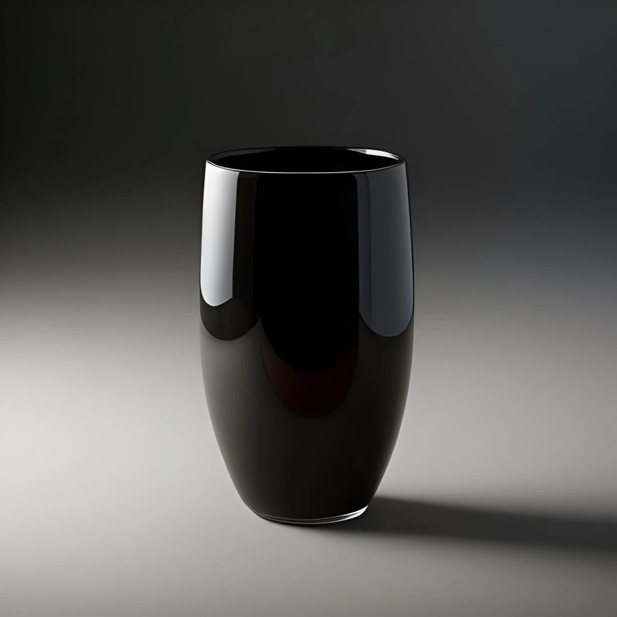 black vase