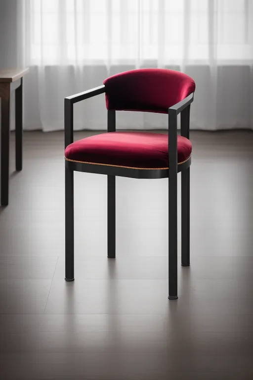 velvet chair with metal legs