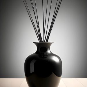 black vase