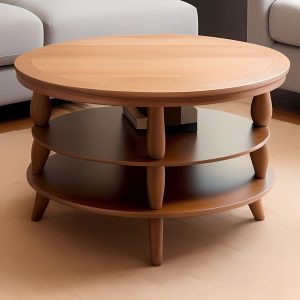 natural wood coffee table