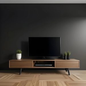 wooden tv unit