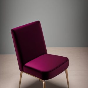 velvet chair with metal legs