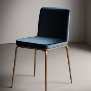 velvet chair with metal legs