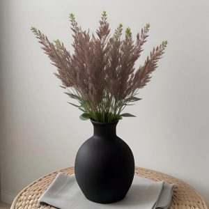 black vase