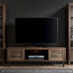 wooden tv unit