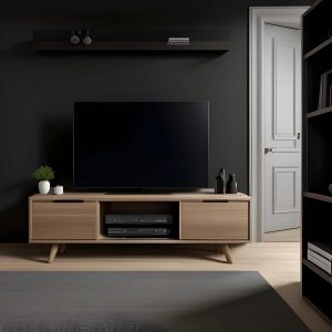 wooden tv unit