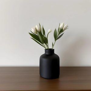 black vase