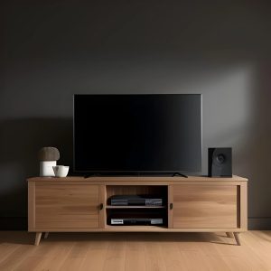 wooden tv unit