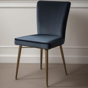 velvet chair with metal legs