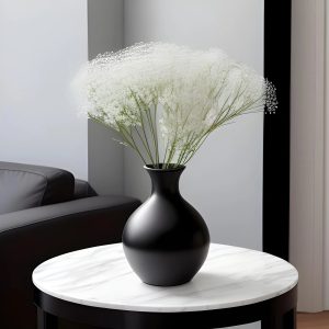 black vase