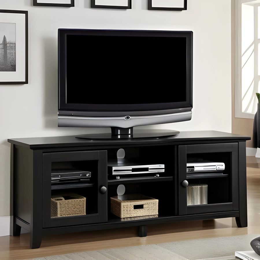 wooden tv unit