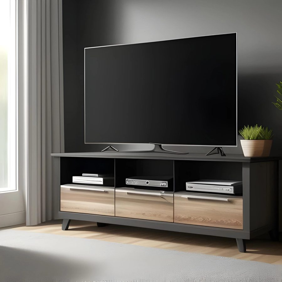 wooden tv unit