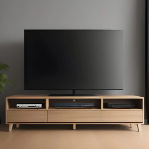 wooden tv unit