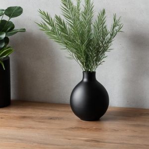 black vase