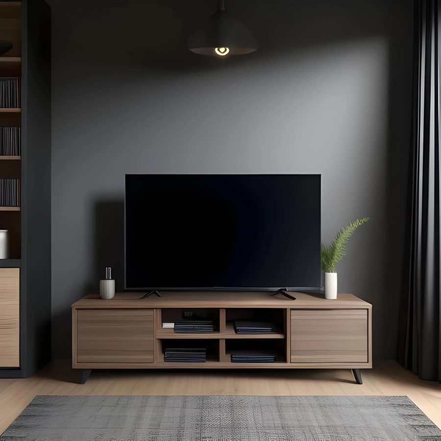 wooden tv unit