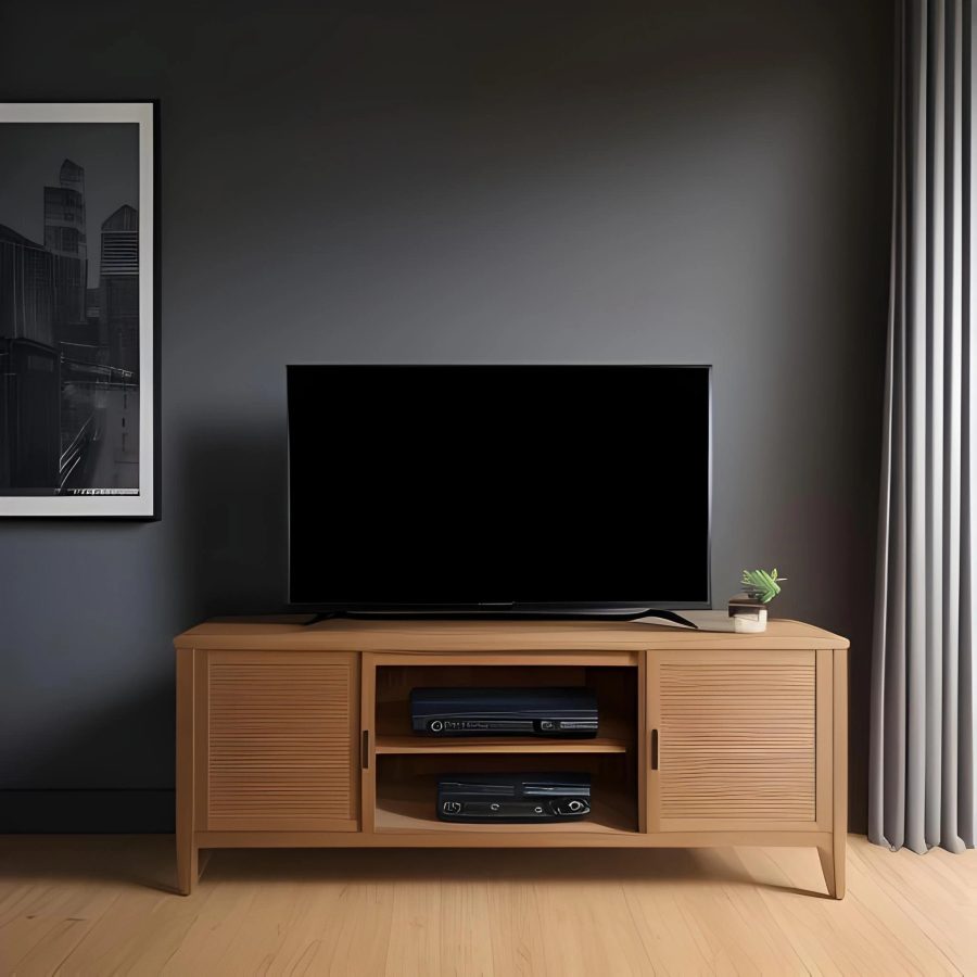 wooden tv unit