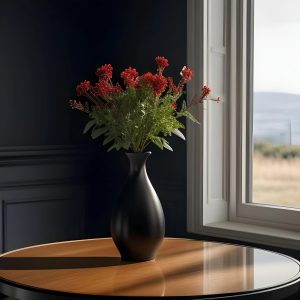 black vase