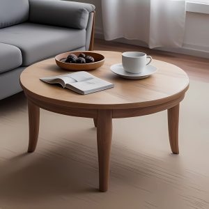 natural wood coffee table