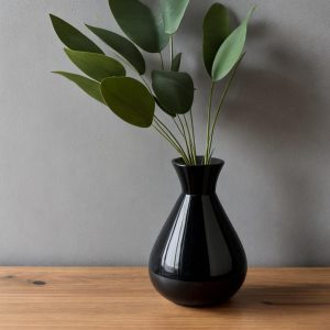 black vase