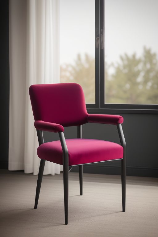 velvet chair with metal legs