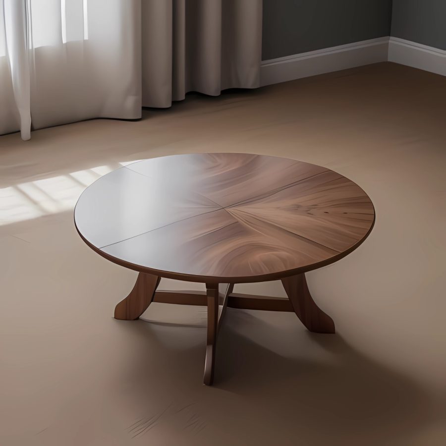 natural wood coffee table