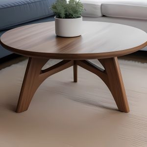 natural wood coffee table