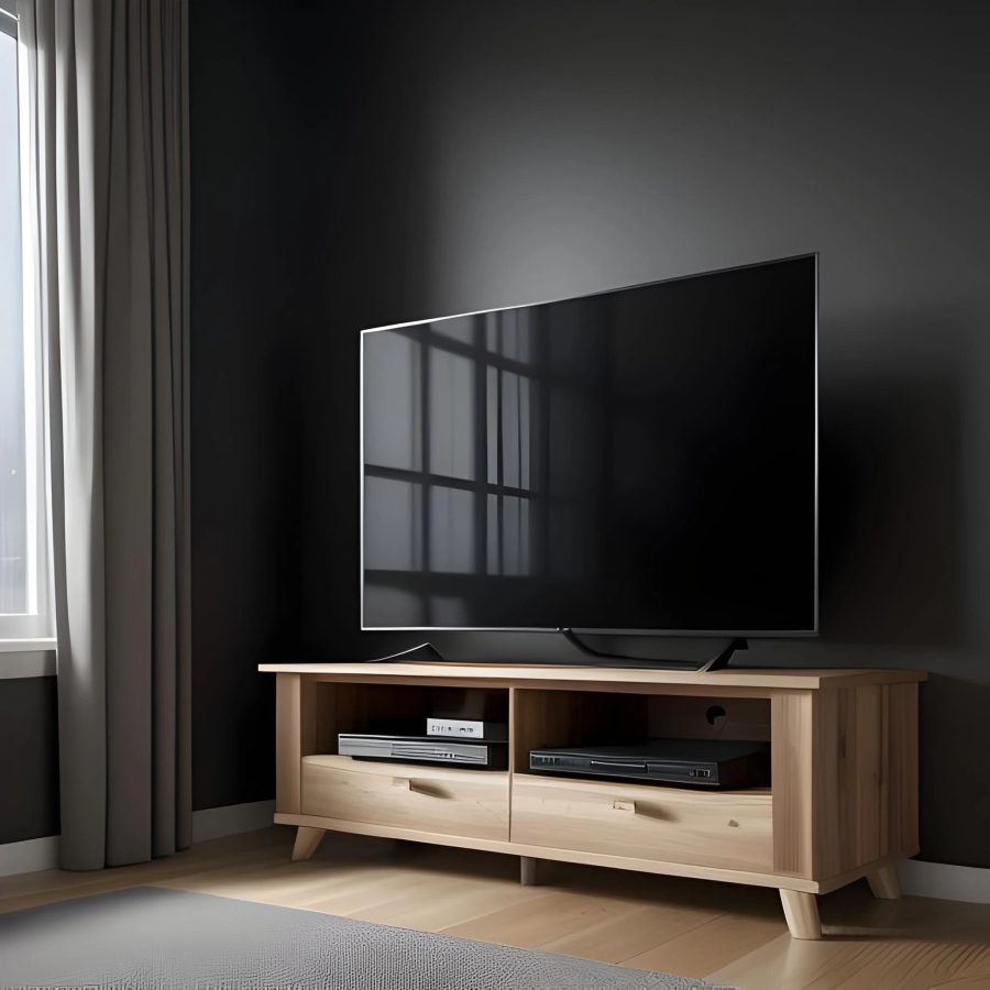 wooden tv unit