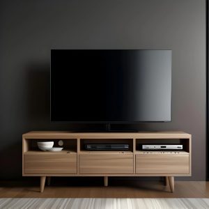 wooden tv unit