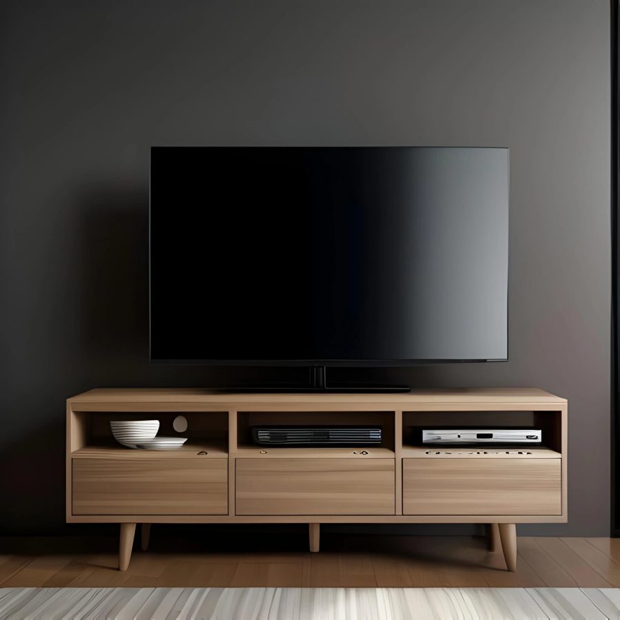 wooden tv unit