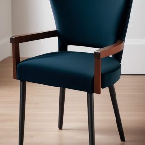 velvet chair with metal legs